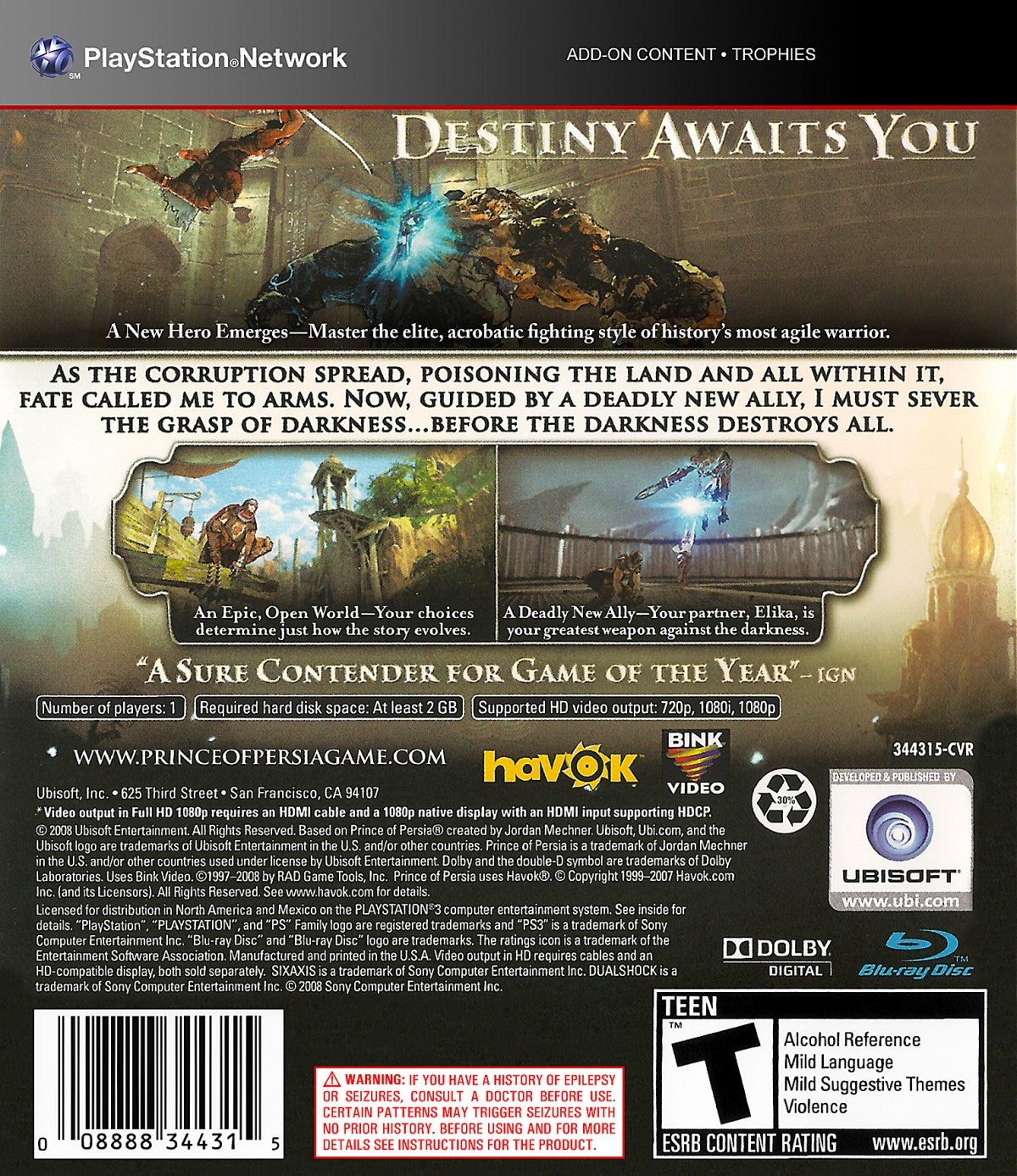 Prince of Persia – PlayStation 3 (PS3)