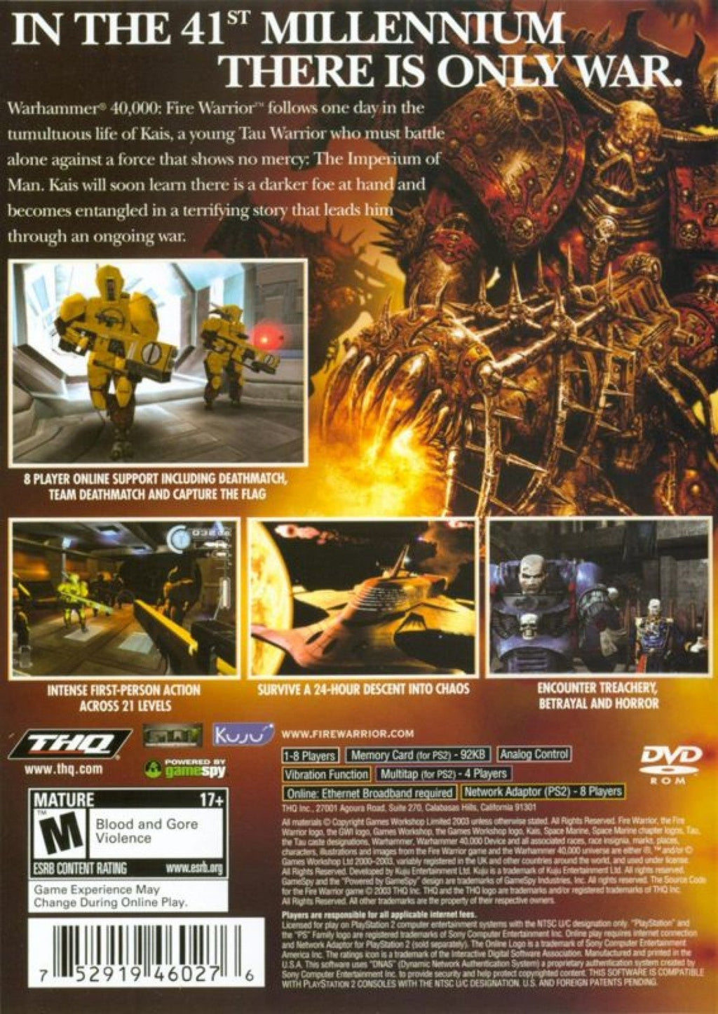 Warhammer 40,000: Fire Warrior – PlayStation 2 (PS2)
