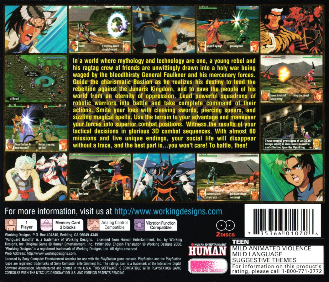 Vanguard Bandits – PlayStation 1 (PS1)