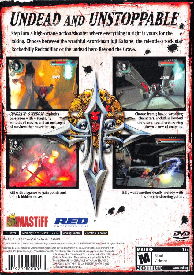 Gungrave Overdose – PlayStation 2 (PS2)