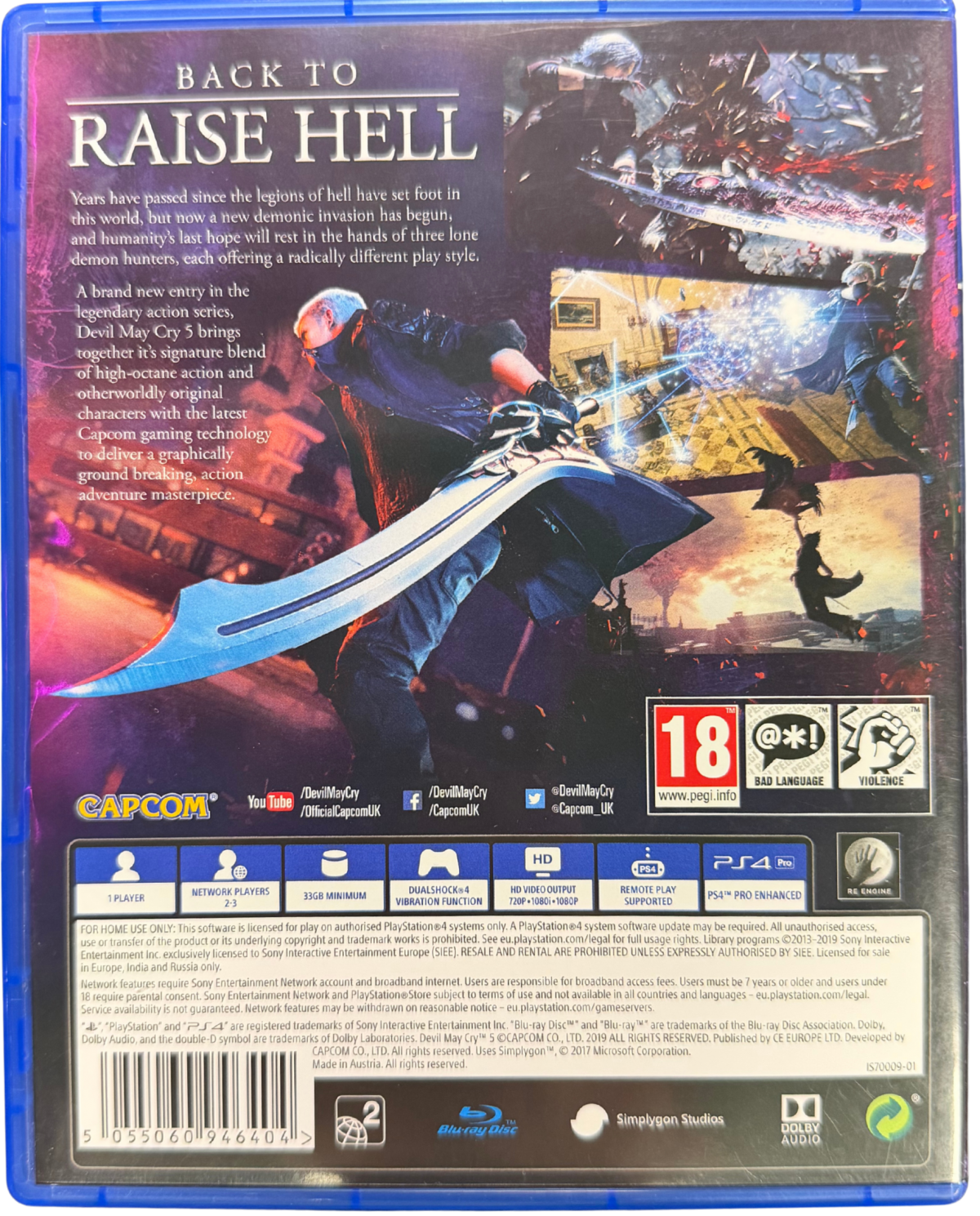 Devil May Cry 5 [PAL Import] – PlayStation 4 (PS4)