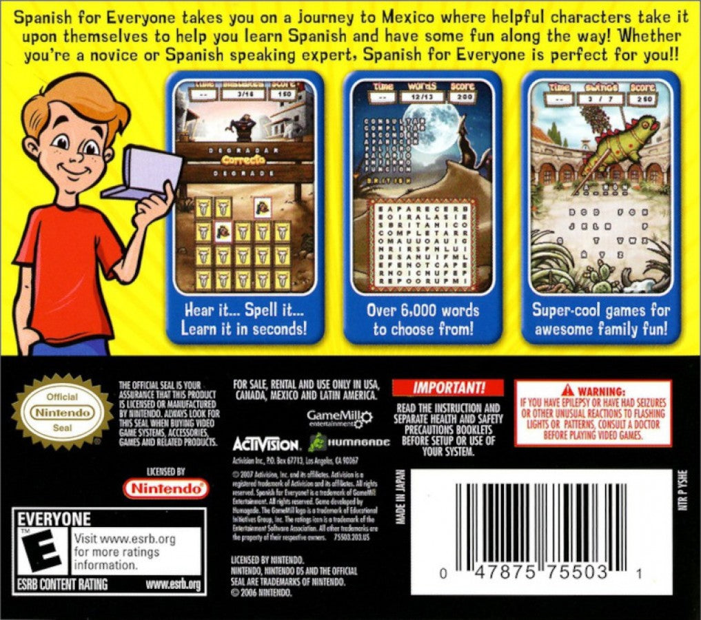 Spanish for Everyone – Nintendo DS (DS)