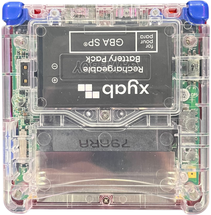 Custom "Anaglyph" Shell Gameboy Advance SP [IPS Backlit Screen]