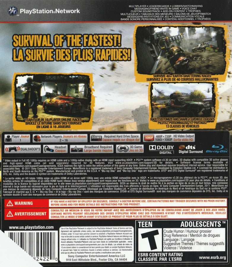 MotorStorm: Apocalypse – PlayStation 3 (PS3)