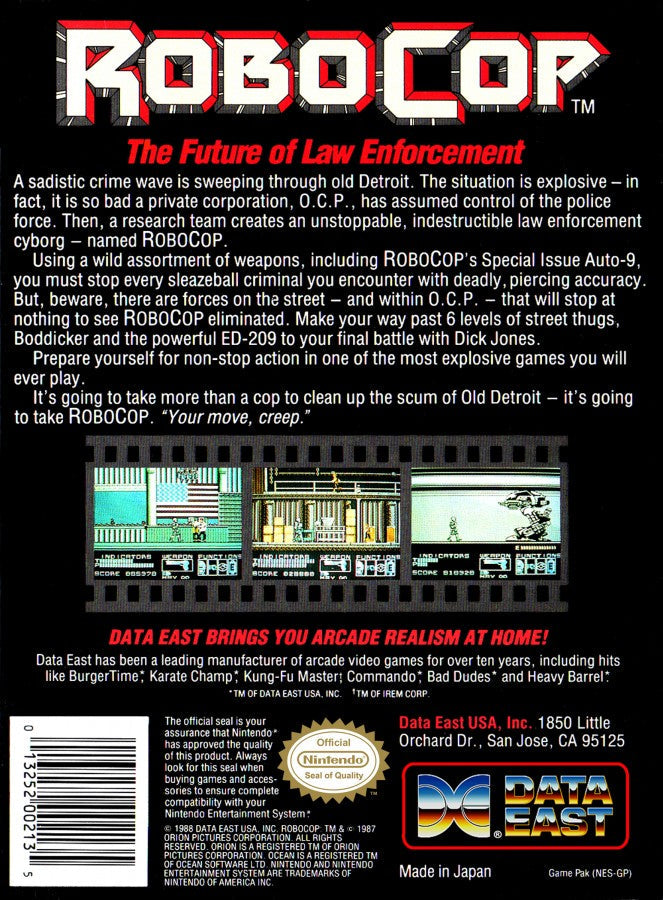 Robocop – Nintendo Entertainment System (NES)