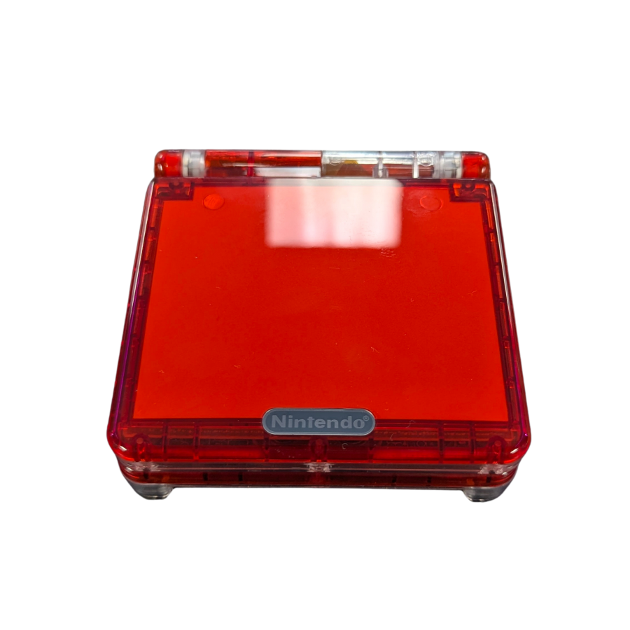 Game Boy Advance SP (GBA SP) [Custom Red Shell & IPS Screen Mod] – Game Boy Advance SP (GBA SP)