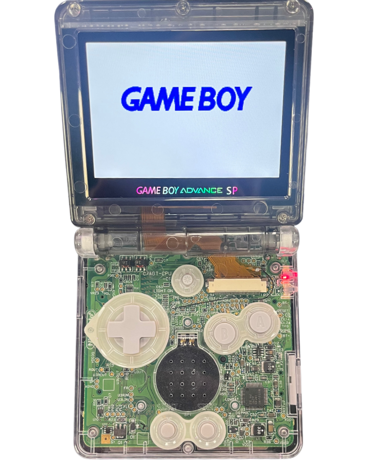 Custom "Smoke" Shell Gameboy Advance SP [IPS Backlit Screen]