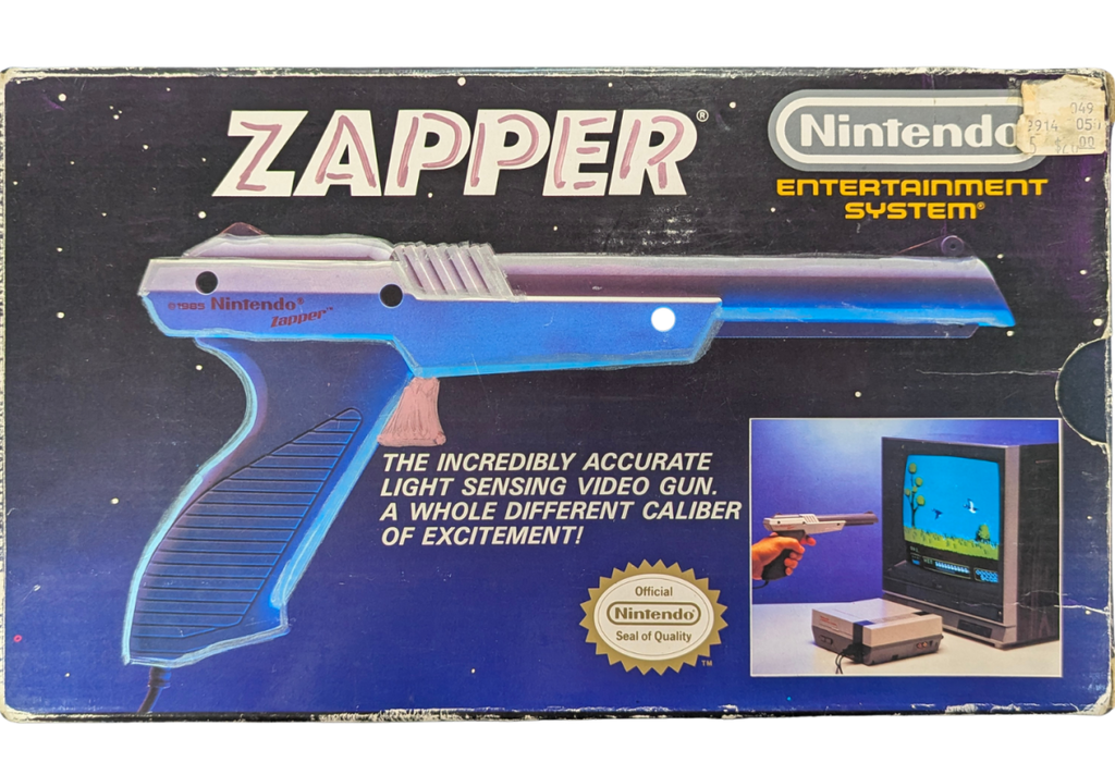 Nintendo Zapper OEM [Gray][In Box Missing Manuals/Inserts] – Nintendo Entertainment System Accessory (NES)