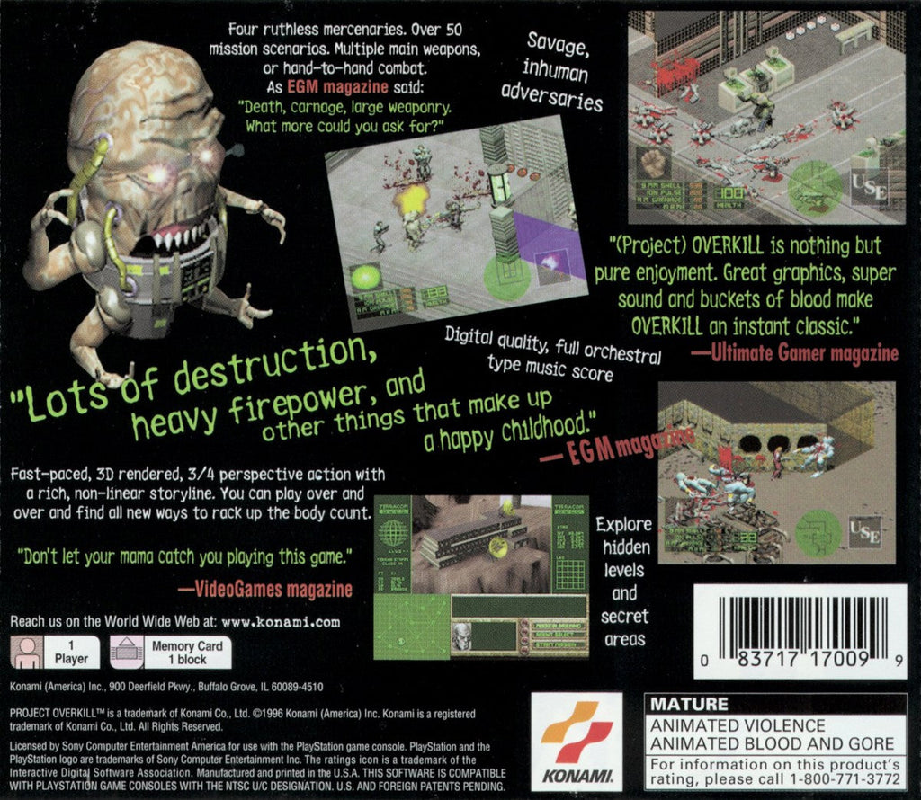 Project Overkill – PlayStation 1 (PS1)