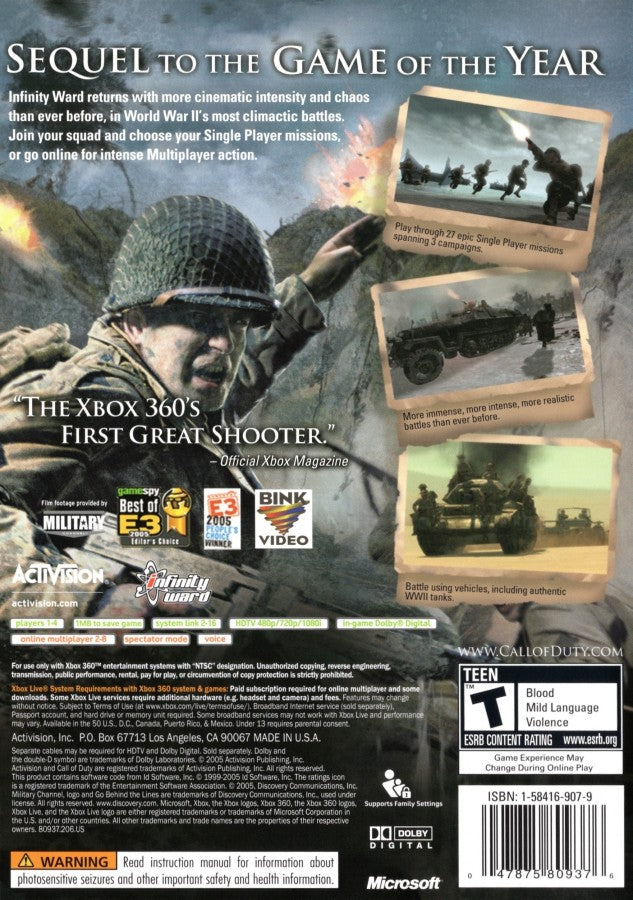 Call of Duty 2 – Xbox 360 (X360)