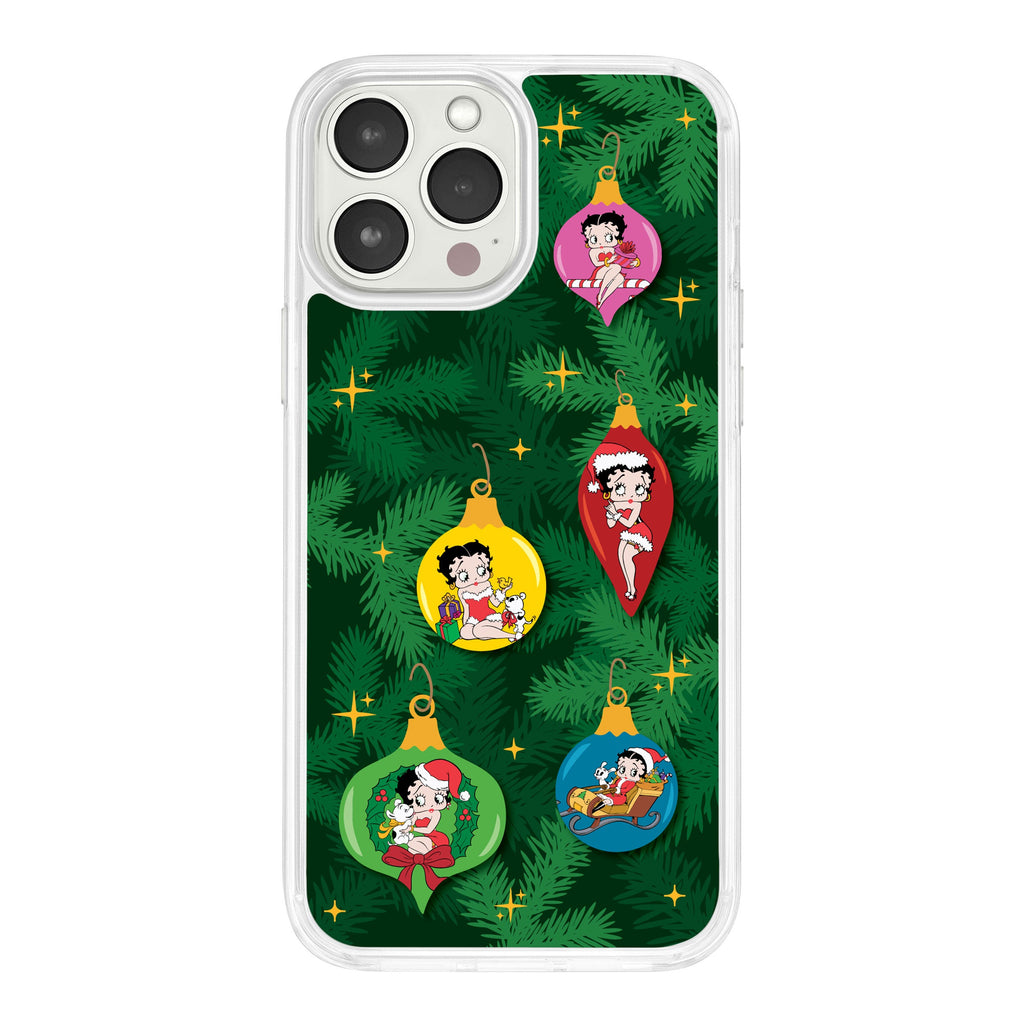 Betty Boop Happy Holidays HD Apple iPhone 14 Series Mag-Safe Phone Case