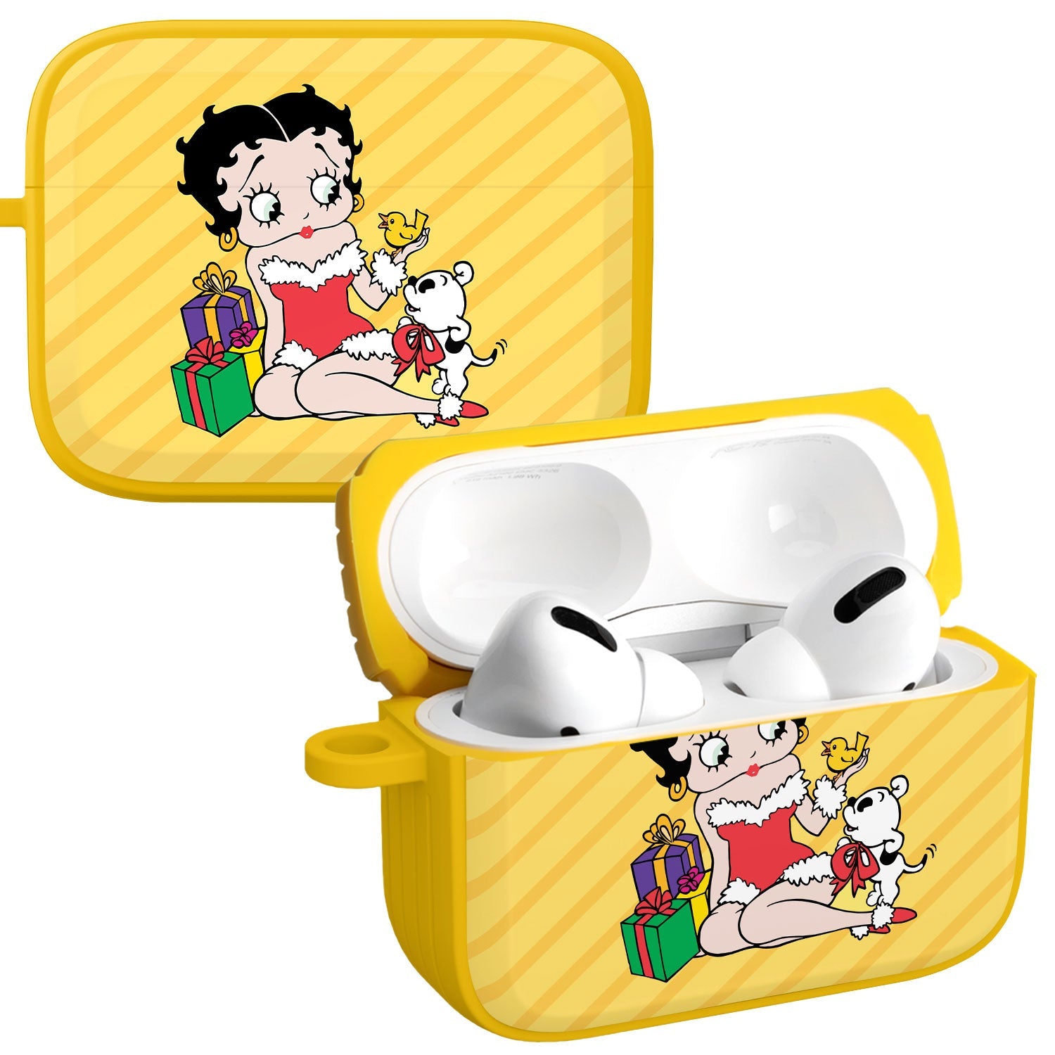 Betty Boop Happy Holidays HDX Apple AirPods Pro 1 & 2 Case Cover