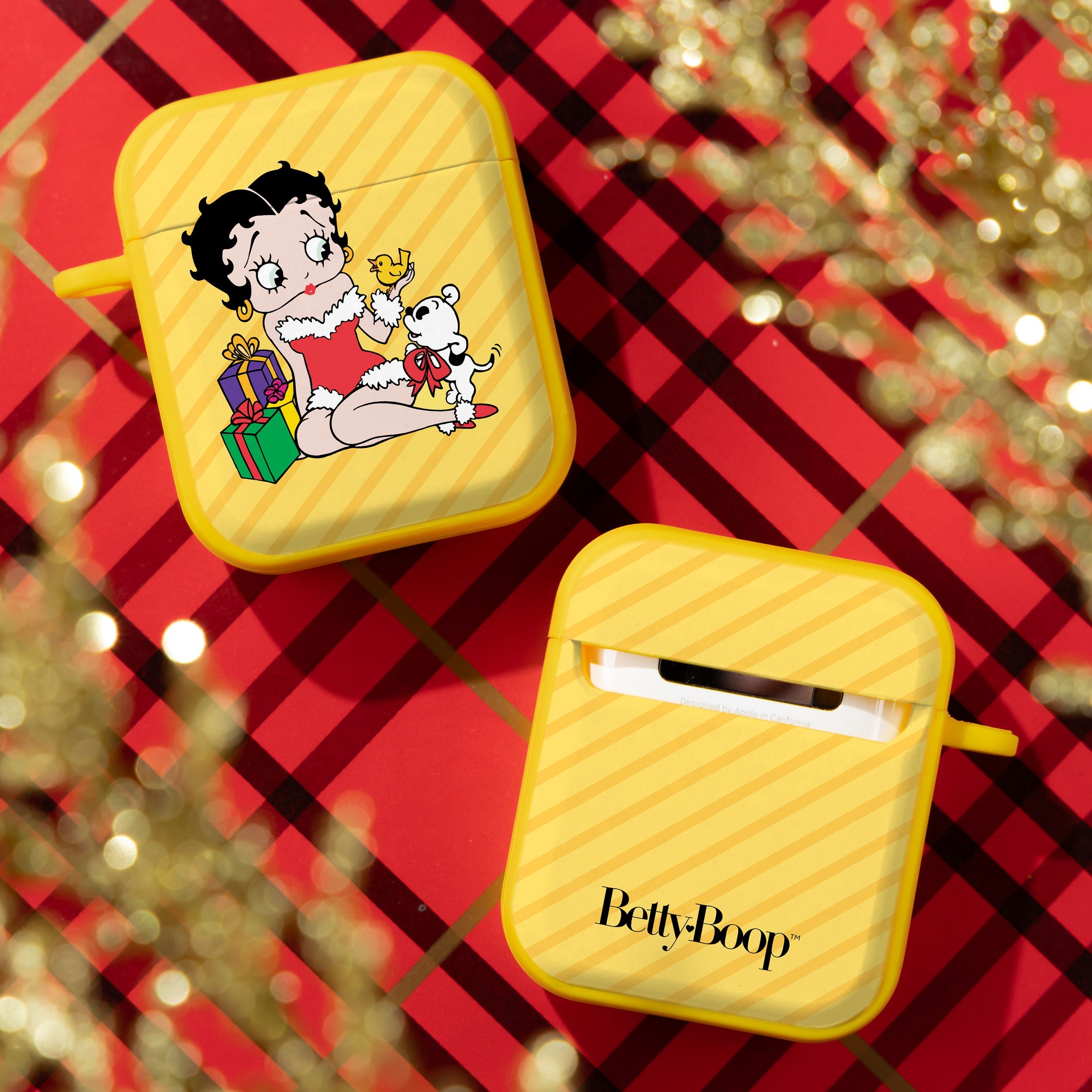 Betty Boop Happy Holidays HDX Apple AirPods Gen 1 & 2 Case Cover
