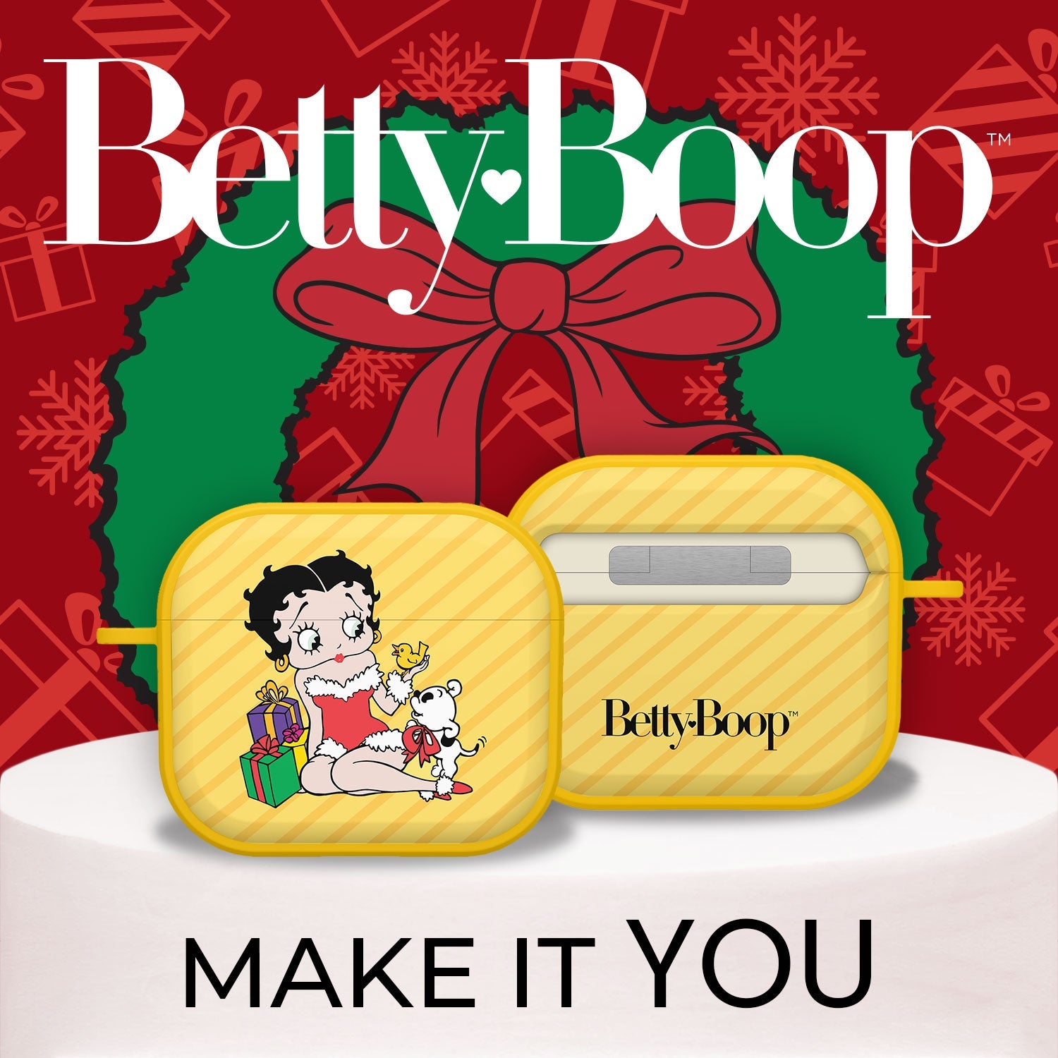 Betty Boop Happy Holidays HDX Apple AirPods Gen 3 Case Cover