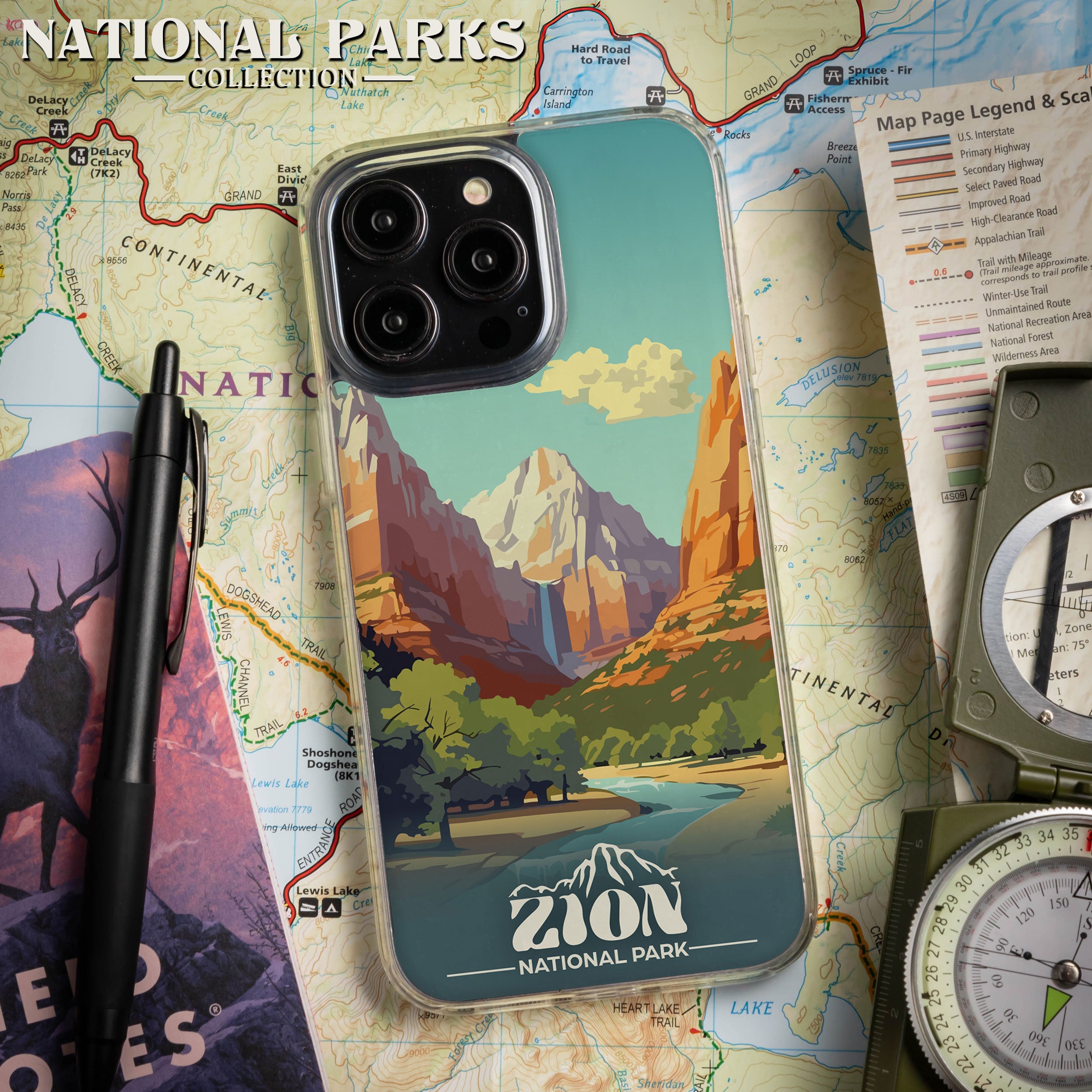 National Parks Zion HD Apple iPhone 16 Mag-Safe Phone Case