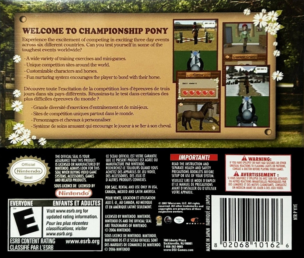Championship Pony – Nintendo DS (DS)