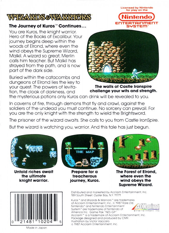 Wizards & Warriors [CIB] – Nintendo Entertainment System (NES)