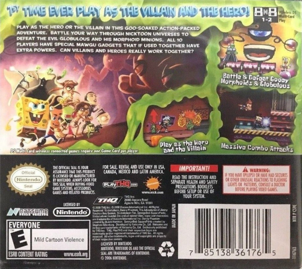 SpongeBob SquarePants: Featuring Nicktoons Globs of Doom – Nintendo DS (DS)