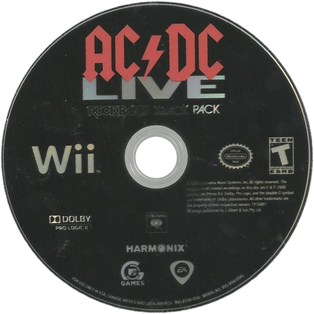 AC/DC Live Rock Band Track Pack – Nintendo Wii (Wii)
