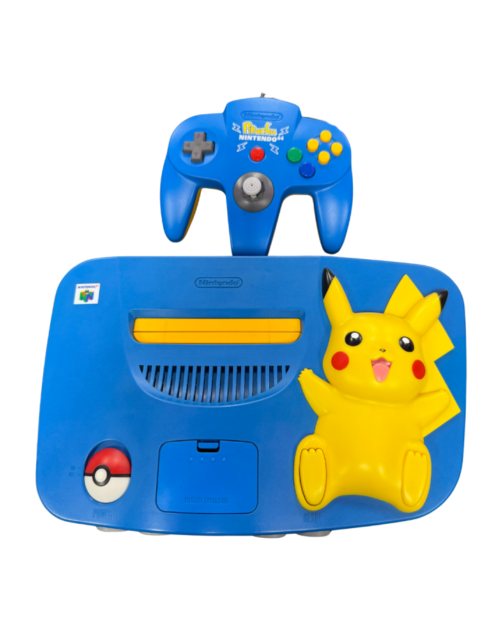 Nintendo 64 Pikachu Blue Console [JP Import][Region Free] — Nintendo 64 (N64)