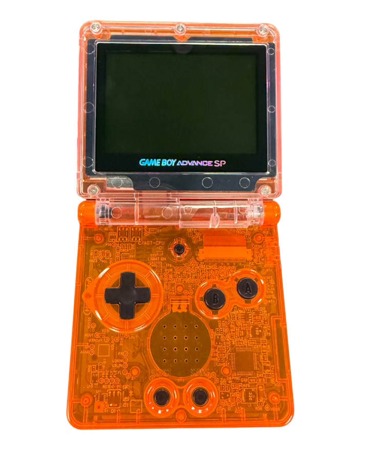 Game Boy Advance SP (GBA SP) [Custom Orange Shell] – Game Boy Advance SP (GBA SP)