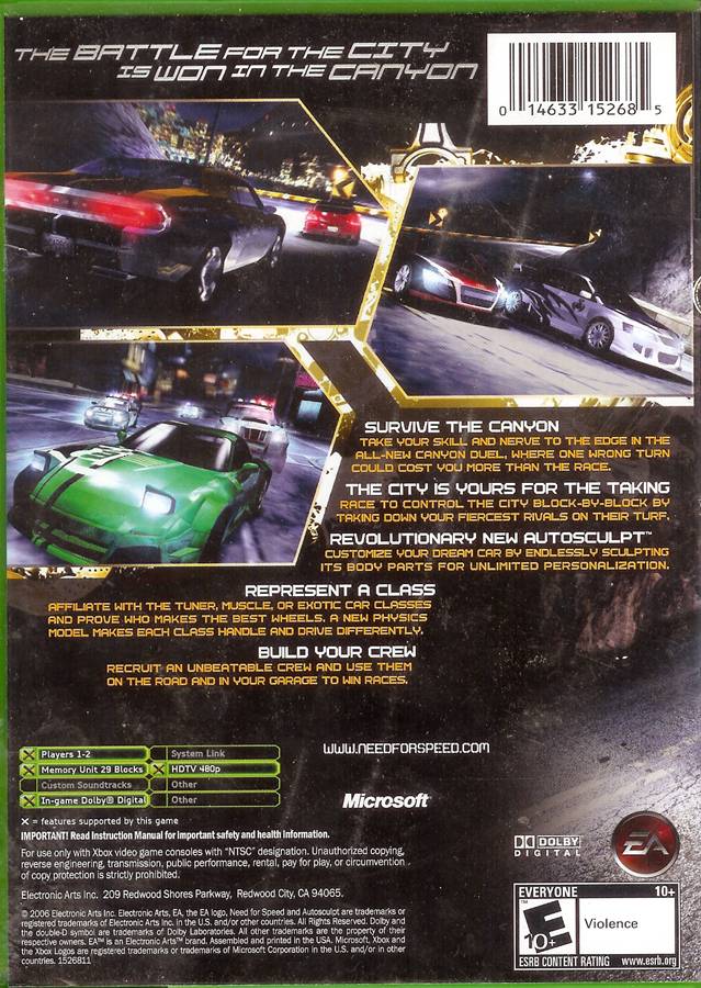 Need for Speed: Carbon – Xbox (XBOX)