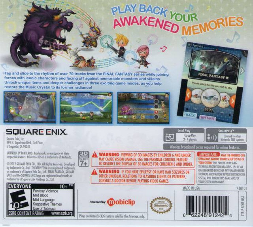 Theatrhythm Final Fantasy – Nintendo 3DS (3DS)