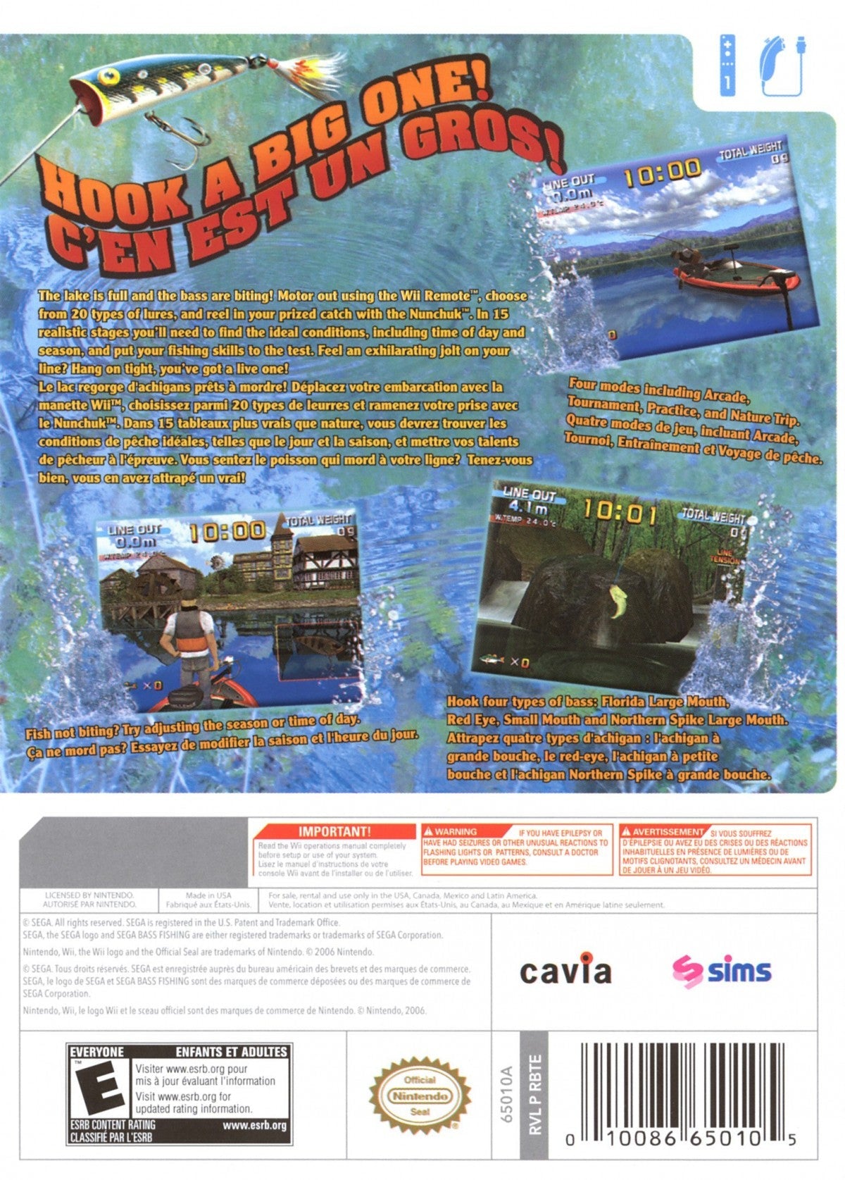 Sega Bass Fishing – Nintendo Wii (Wii)