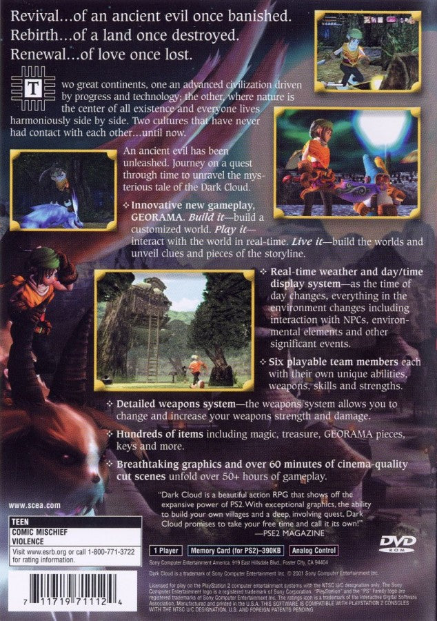 Dark Cloud – PlayStation 2 (PS2)
