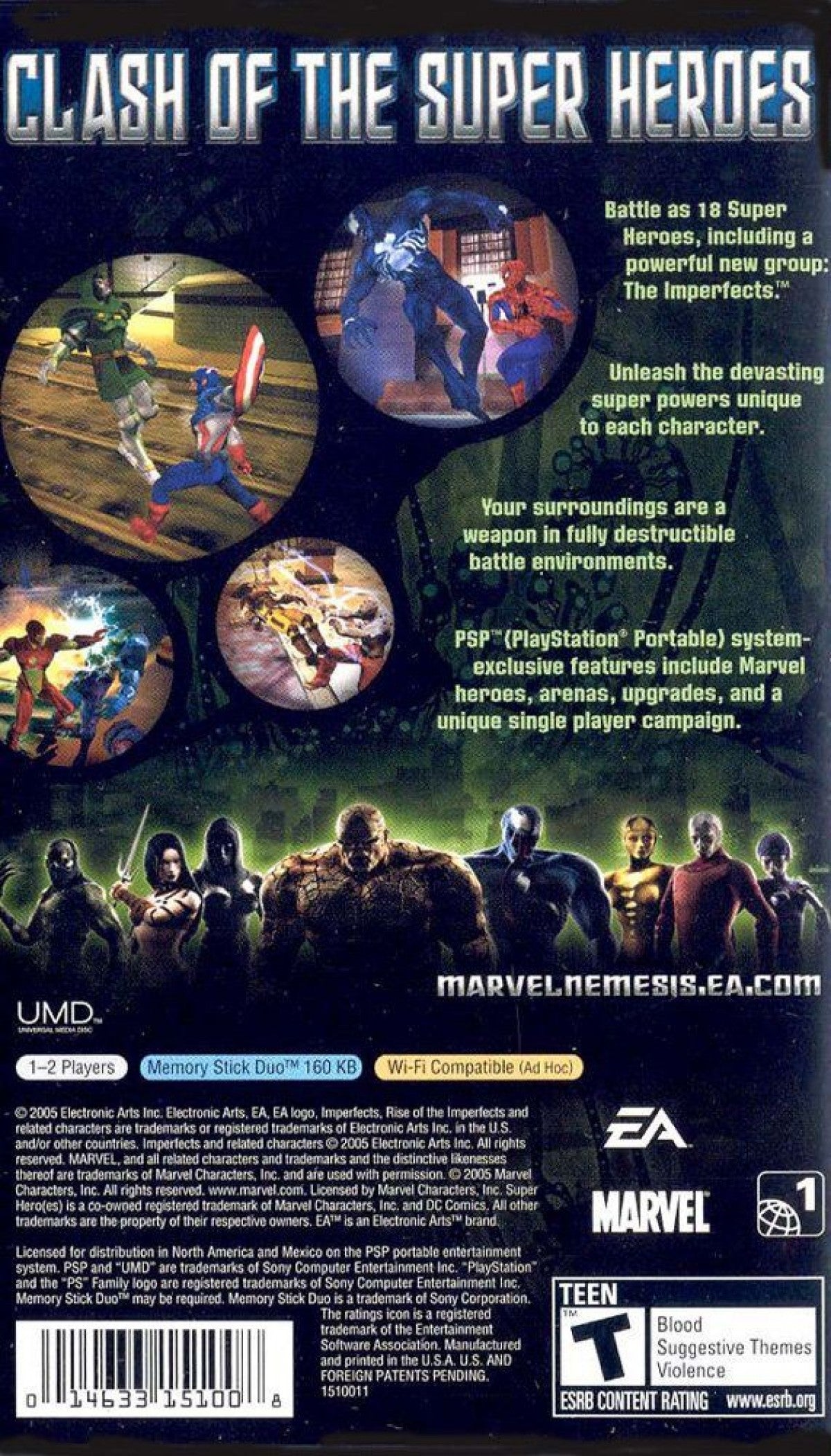 Marvel Nemesis: Rise of the Imperfects – PlayStation Portable (PSP)
