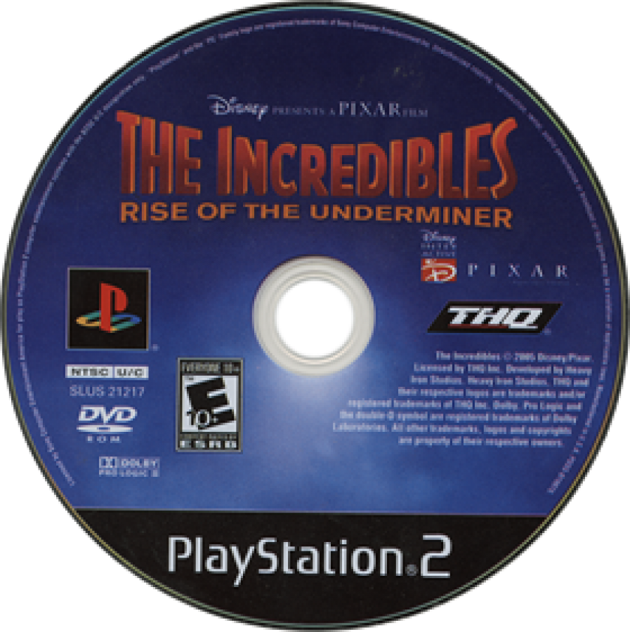 Disney Pixar The Incredibles: Rise of the Underminer – PlayStation 2 (PS2)