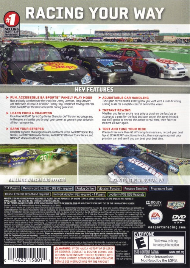 NASCAR 09 – PlayStation 2 (PS2)