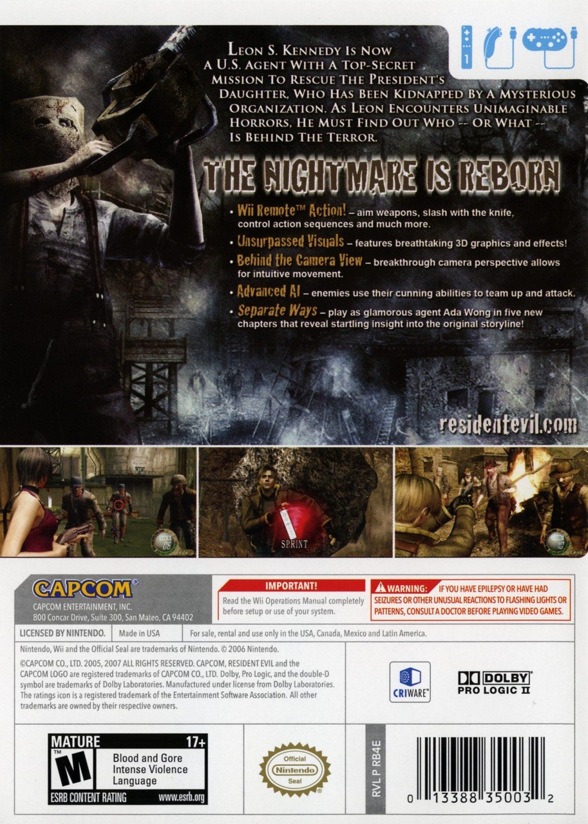 Resident Evil 4 – Nintendo Wii (Wii)