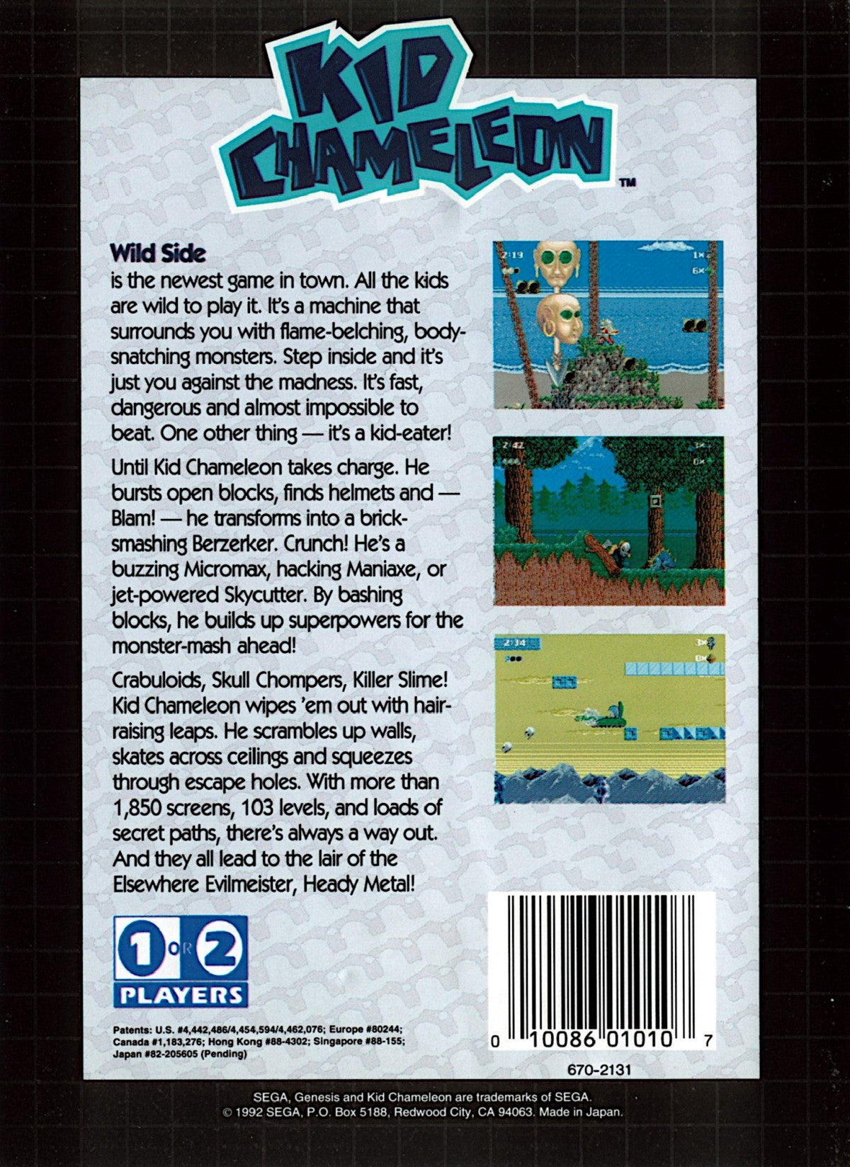 Kid Chameleon – Sega Genesis (GEN)