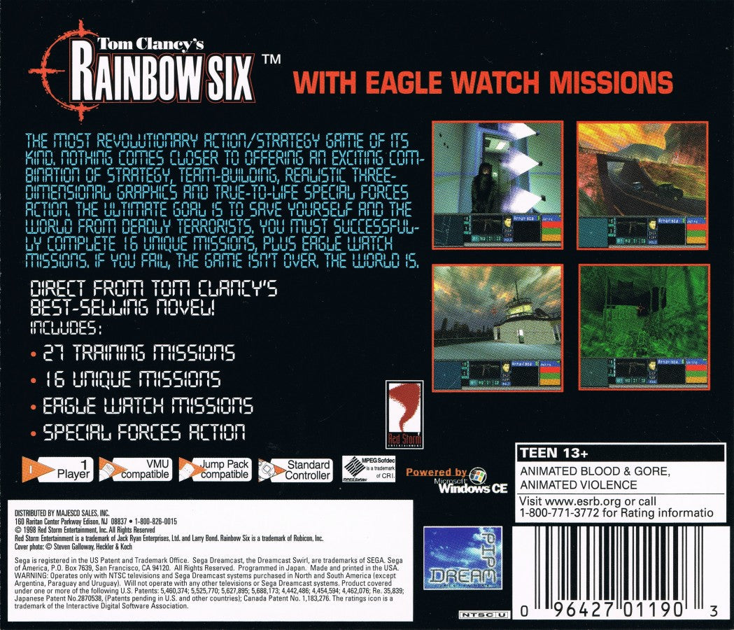 Tom Clancy's Rainbow Six – Sega Dreamcast (DC)