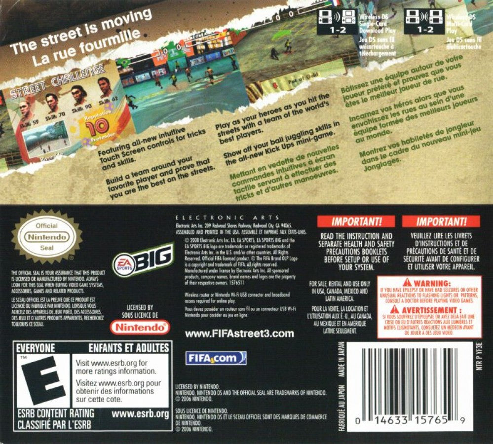 FIFA Street 3 – Nintendo DS (DS)
