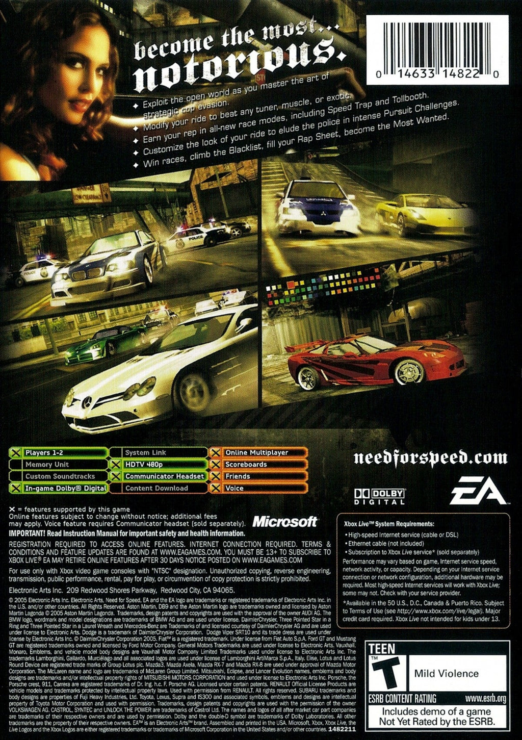 Need for Speed: Most Wanted – Xbox (XBOX)