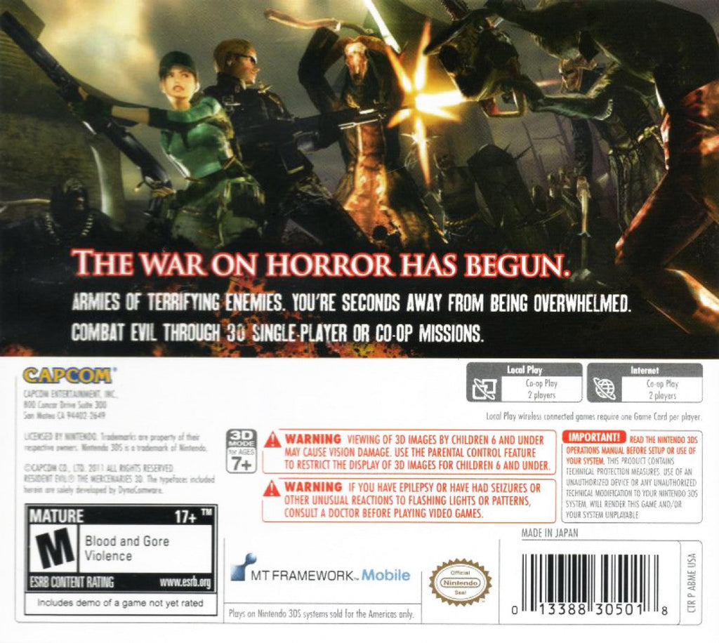 Resident Evil: The Mercenaries 3D – Nintendo 3DS (3DS)