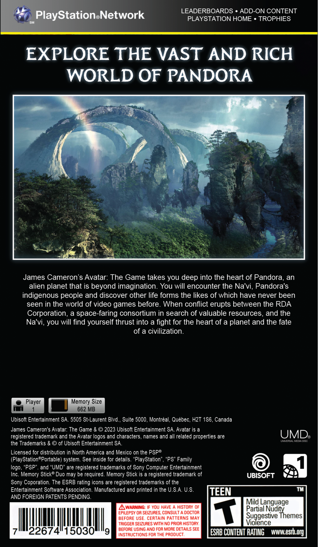 Avatar: The Game — PlayStation Portable (PSP)