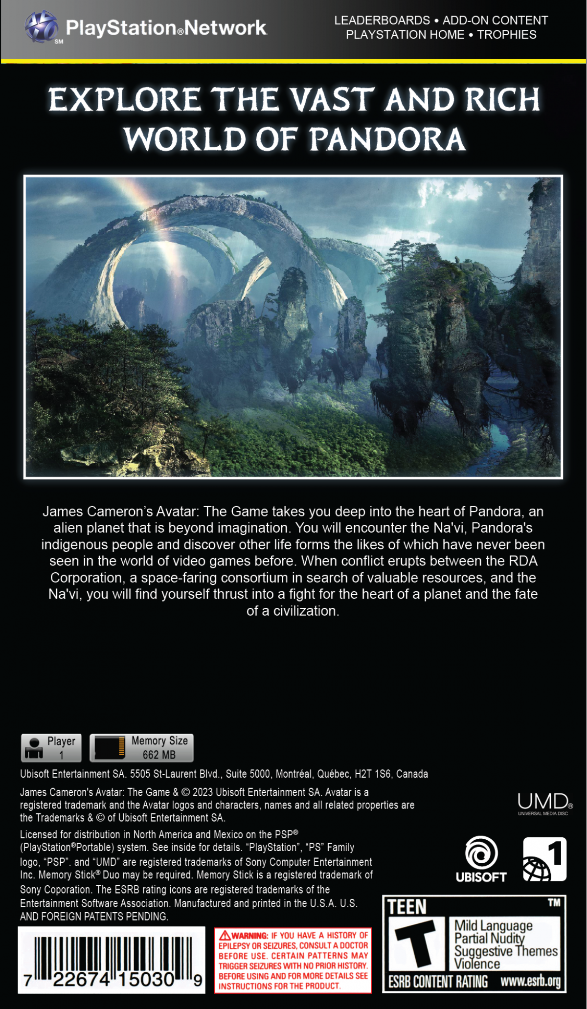 Avatar: The Game — PlayStation Portable (PSP)