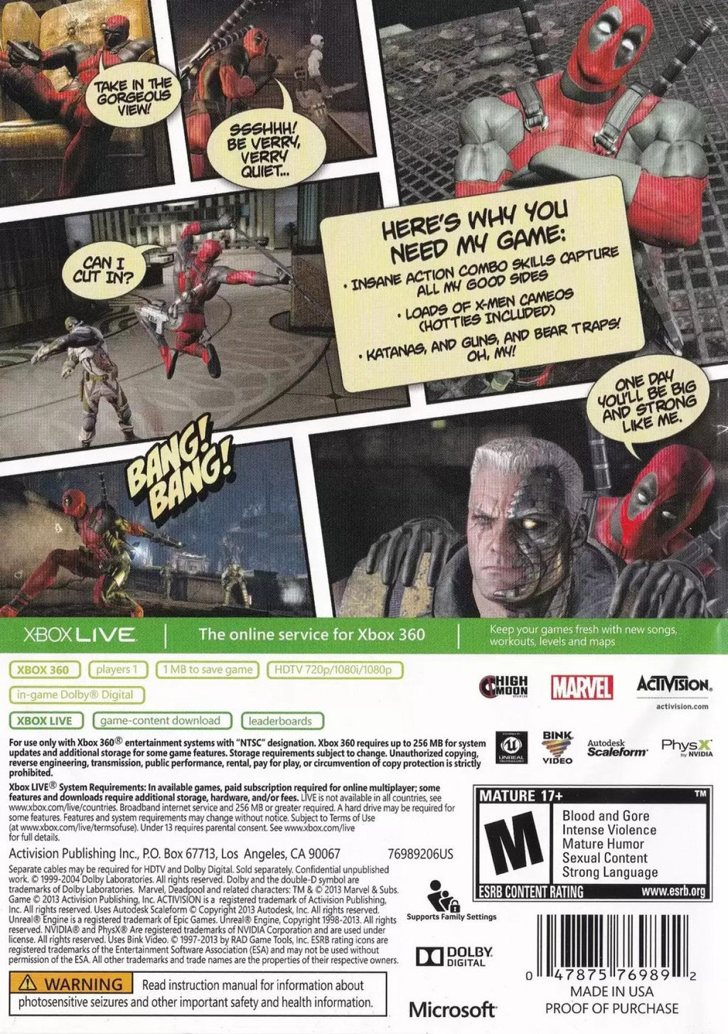 Deadpool – Xbox 360 (X360)