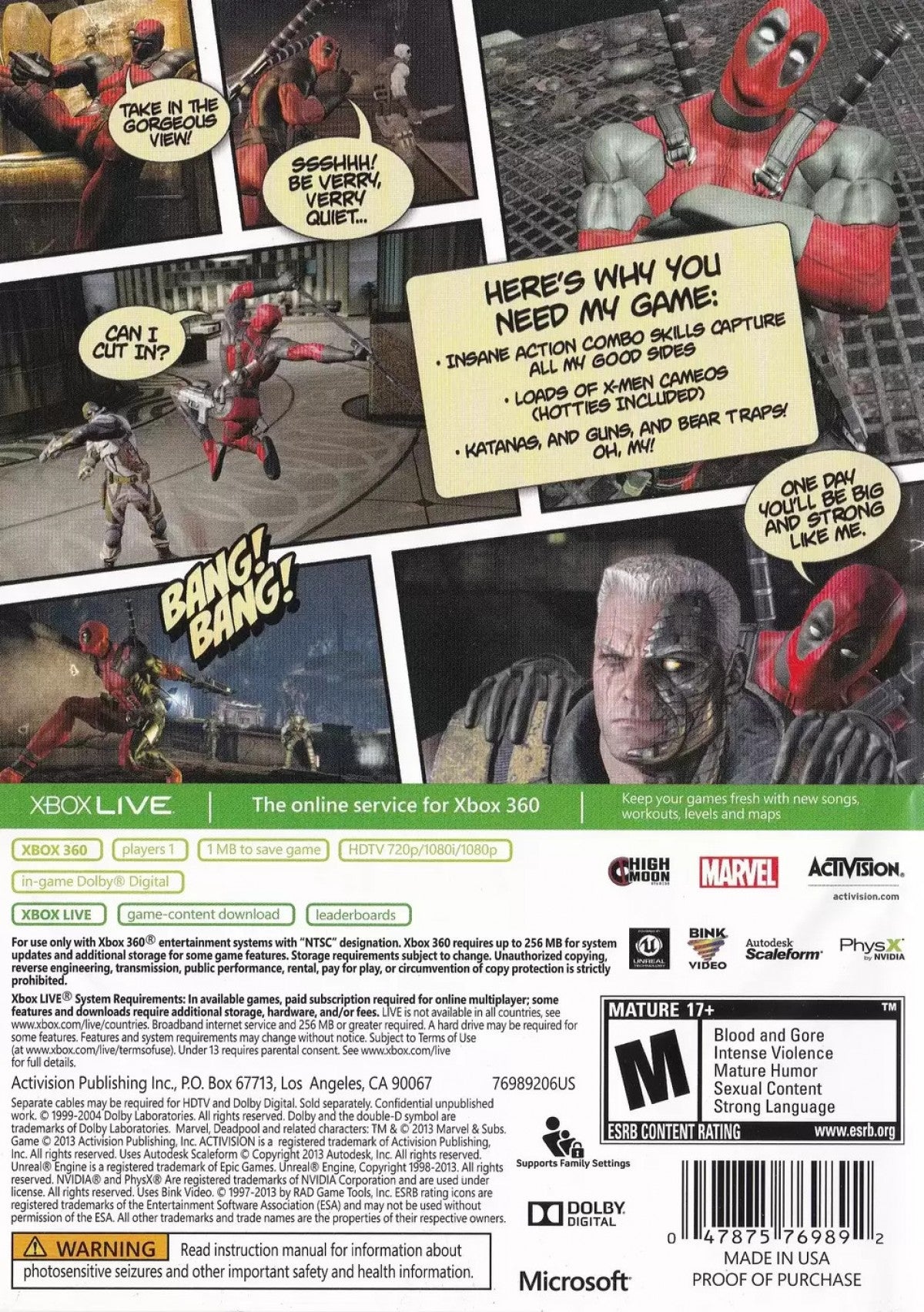 Deadpool – Xbox 360 (X360)