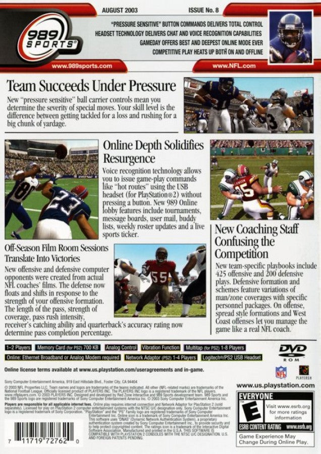 NFL Gameday 2004 – PlayStation 2 (PS2)
