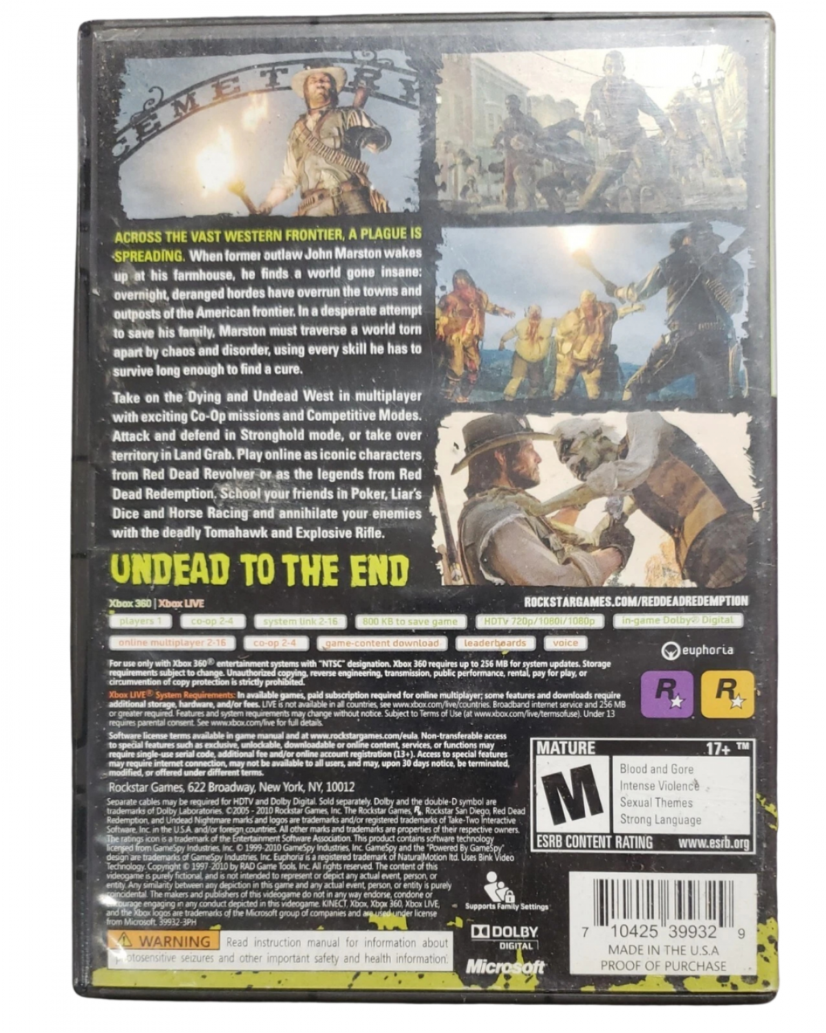Red Dead Redemption Undead Nightmare [Platinum Hits] – Xbox 360 (X360)