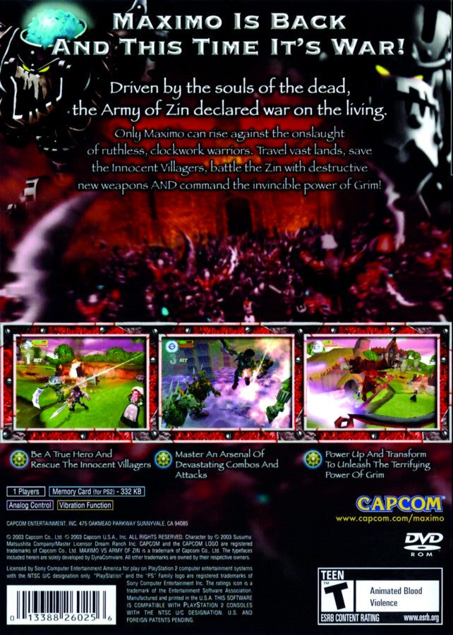 Maximo vs Army of Zin – PlayStation 2 (PS2)