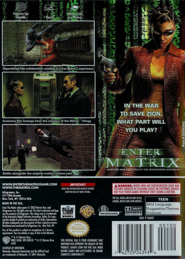 Enter the Matrix [Player's Choice] – GameCube (GC)