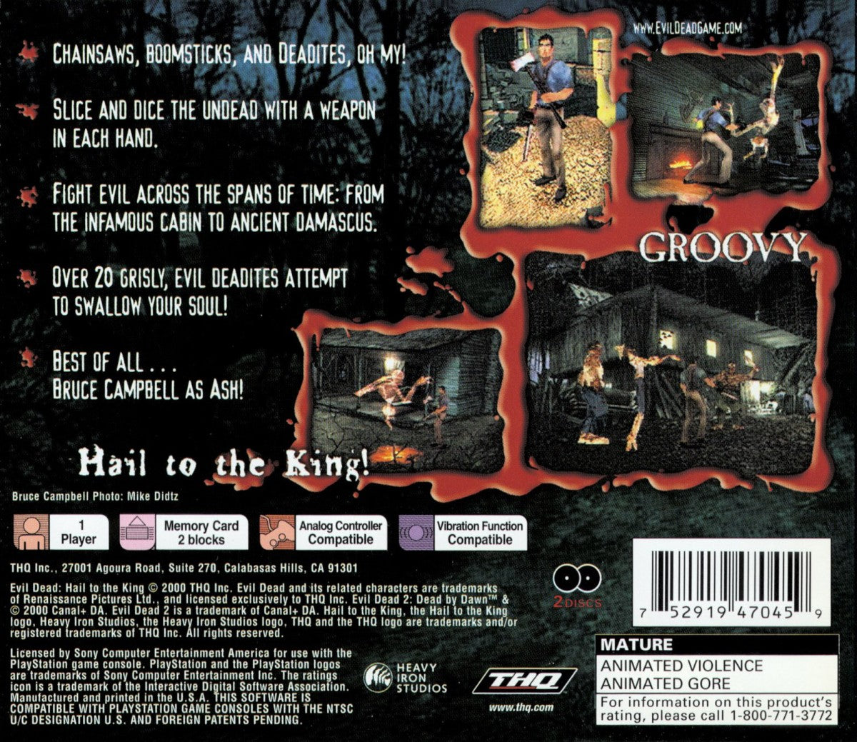 Evil Dead: Hail to the King – PlayStation 1 (PS1)