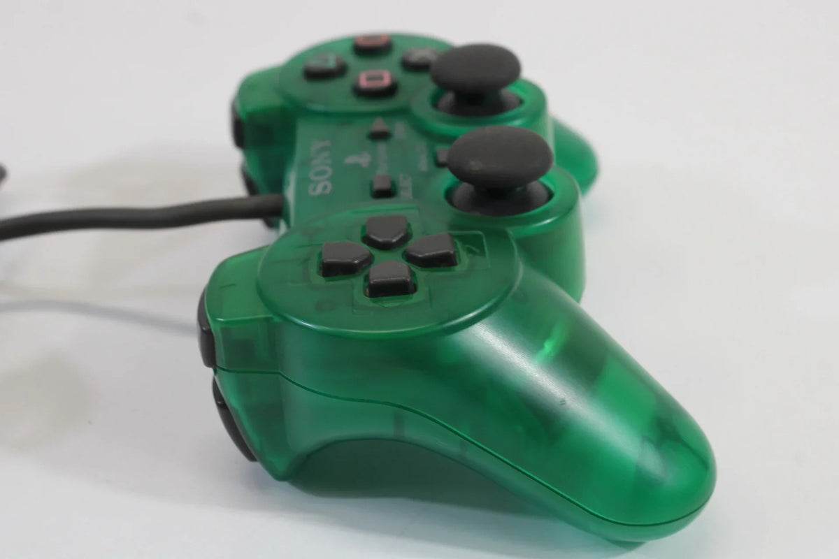 PlayStation 2 (PS2) Dualshock 2 Controller [Clear Green] – PlayStation 2 Accessory (PS2)