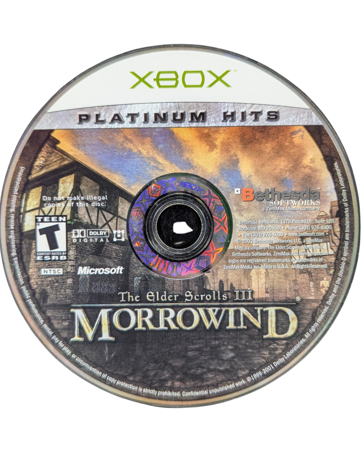 The Elder Scrolls III: Morrowind [Platinum Hits] — Xbox (XBOX)