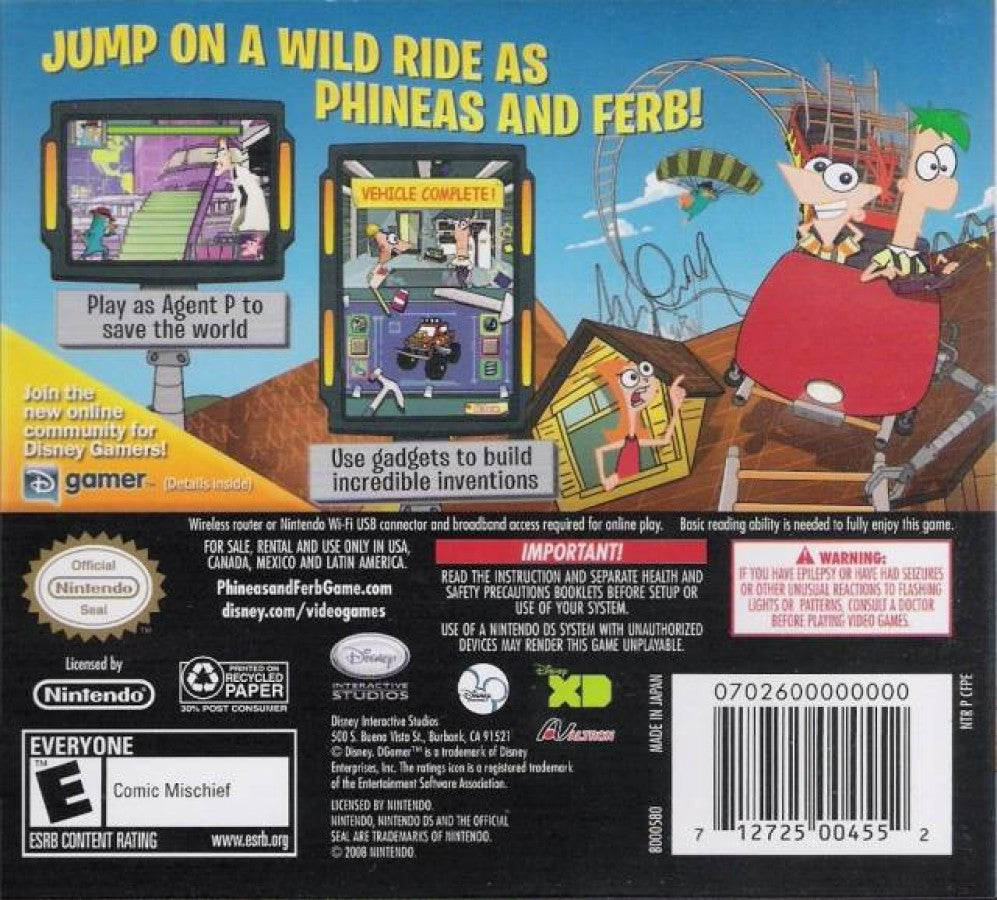 Phineas & Ferb: Ride Again – Nintendo DS (DS)